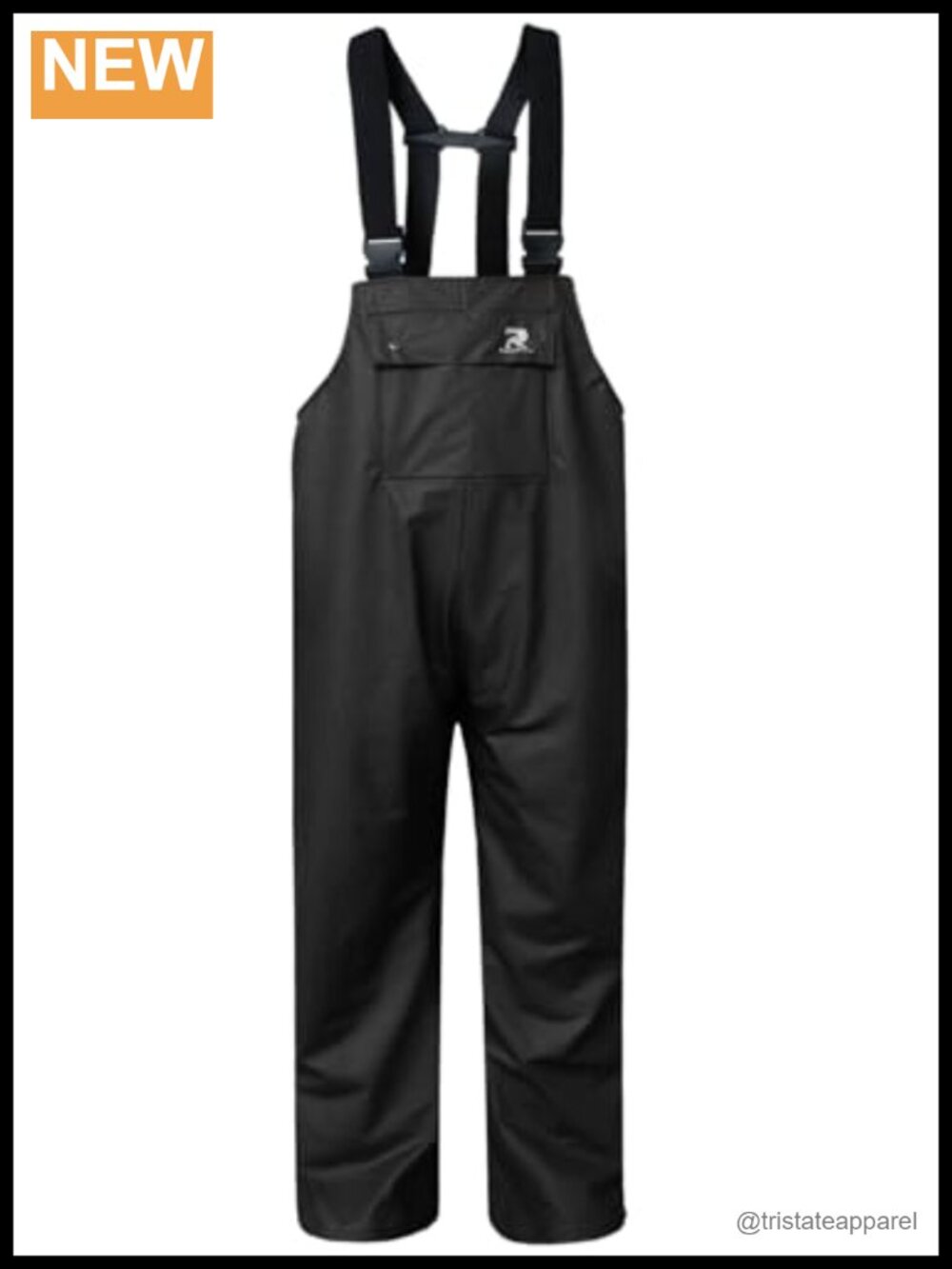 RainRider Workwear Bib Rain Pants Ripstop Polyester PU Waterproof Fishing